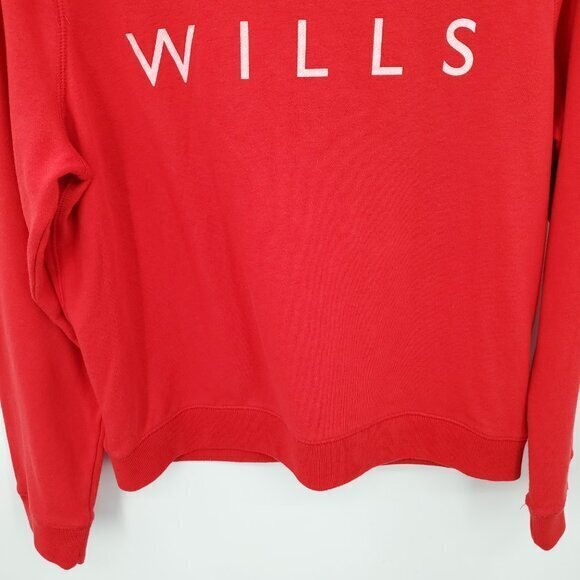 Jack Wills Red Spellout Pullover Sweatshirt US 10/UK 14 - Picture 7 of 15